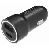 Prio Fast Charge Car Charger 20W PD (USB C) + QC 3.0 (USB A) black | shoptok.hr