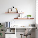  Polica na zidu 2 pcs Crvena 120 x 23,5 x 4 cm Konstruirano drvo | Eponuda.ba