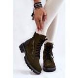 Laura Messi Suede Insulated Boots 2508 Green Cijene