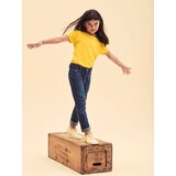 Fruit Of The Loom Yellow Girls' T-shirt Iconic | Shoptok.si