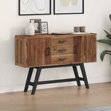 TV stalak s ladicama Prirodna 110 x 30 x 75 cm Čvrsto teak drvo | shoptok.hr