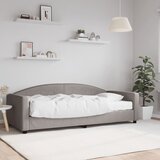  Dnevni krevet s madracem smeđesivi 90 x 200 cm od tkanine | shoptok.hr