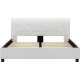  Okvir za krevet od umjetne kože bijeli 120 x 200 cm | shoptok.hr