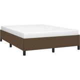  Posteljni okvir temno rjav 140x190 cm blago | Shoptok.si
