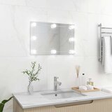  Zidno ogledalo s LED svjetlima pravokutno stakleno | shoptok.hr