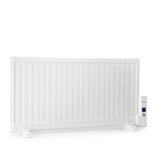 OneConcept wallander, oljni radiator, 1000W, termostat, ogrevanje na olje, ploska izvedba, bela Cene
