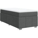  Krevet s oprugama i madracem tamnosivi 90 x 190 cm od tkanine | shoptok.hr
