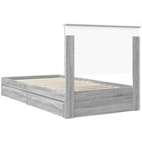  Postelja s shranjevanjem z vzglavjem Siva Sonoma 100 x 200 cm, (5000106718) Slike