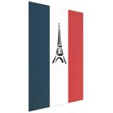 Plakat - Graphic Eiffel Tower Against the French Flag 29.7x42 Bez okvira | shoptok.hr