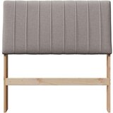 vidaXL tapecirani uzglavlje sivo-smeđa 90 cm čvrsto borovo drvo | shoptok.hr