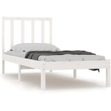The Living Store Posteljni okvir bel iz trdne borovine 90x200 cm - Posteljni Okvir, (21524302) | Shoptok.si