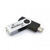 Mediarange usb flash memorija type-c 256gb 3.2 gen 1 swivel housing/srebrno-crna ( UFMR1955 ) cene