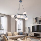  Luster na sajli AZURA 6xE14/10W/230V plava/bela | Eponuda.com
