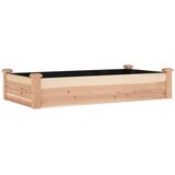  Povišena vrtna gredica s oblogom 120x60x25 cm masivna jelovina | Eponuda.com