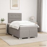  Boxspring krevet s madracem Sivosmeđa 120 x 190 cm Tkanina | shoptok.hr