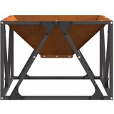  Kamenoslojni Ognjišt četvrtasti 50x50x35 cm od čelika otporan na vremenske uvjete | shoptok.hr
