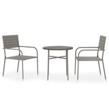  3-dijelni vrtni blagovaonski set od poliratana | shoptok.hr