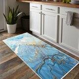 Oyo Concept Moder pralen tekač 80x200 cm Blue Waves – Cene