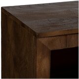 Ixia Smeđa vitrina od masivnog manga 180x87x35 cm Ravi – | shoptok.hr