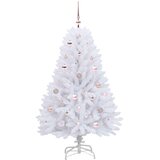  Umjetno božićno drvce s nogom Bijela 150 cm PVC i čelik | shoptok.hr
