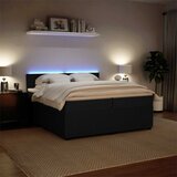  Krevet s oprugama i madracem crni 200x200 cm baršunasti | shoptok.hr