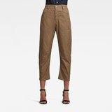 G-star Pants - C-staq 3d boyfriend crop wmn brown | shoptok.hr