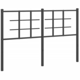 vidaXL Metalno uzglavlje crno 140 cm | shoptok.hr