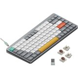 Nuphy Air75 V2 Brezžična Mehanska Tipkovnica, Bluetooth / 2.4 GHz, Slim, US Layout, Lunar Gray Switch Brown, (21755798) Cene