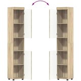vidaXL Kopalniška omarica TULUM sonoma hrast 37 x 31.5 x 203 cm | Shoptok.si