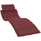  Jastuk za ležaljku prošarani vino crvena 186x58x4 cm od tkanine | shoptok.hr