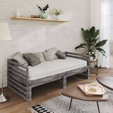  Dnevni ležaj na izvlačenje sivi od borovine 2 x (90 x 200) cm | shoptok.hr