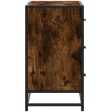 vidaXL Kupaonski ormarić za umivaonik boja hrasta 80x33x60 cm drveni | shoptok.hr