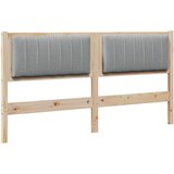  Tapecirani uzglavlje Smeđa 150 cm Čvrsto borovo drvo | Eponuda.com