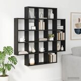  Polica na zidu Crni hrast 100 x 13 x 100 cm Konstruirano drvo | shoptok.hr