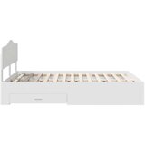  Konstrukcija postelje Bela 140 x 200 cm Konstruiran les, (5000102226) | Shoptok.si
