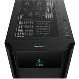 DeepCool Ohišje - CH510 MESH DIGITAL (z oknom, 1x12 cm ventilator, Mini-ITX / Mico-ATX / ATX / E-ATX, 1xUSB3.0) | Shoptok.si