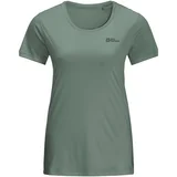 Jack Wolfskin Majice s kratkimi rokavi Tech Tee W Zelena