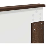  Konstrukcija postelje z vzglavjem Rjav hrast 140 x 200 cm, (5000103422) | Shoptok.si