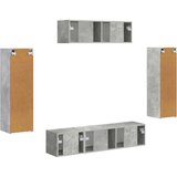 3 TV omarica 5 pcs Betonsko siva - - Siva - 65.4 - 31 x 29,5 x 100 cm - 2025-vidaXL-Uvoz_2 | Shoptok.si