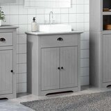 vidaXL Kopalniška omarica za umivalnik "BODO" Grey 70x35x80 cm | Shoptok.si