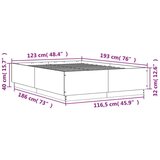 vidaXL Posteljni okvir sonoma hrast 120x190 cm inženirski les | Shoptok.si
