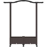  Povišeni krevet s mrežom i krovom Smeđa 124 x 40 x 129 cm PP | Eponuda.com