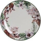 Plakans šķīvis DKD Home Decor Ziedi Porculan (27 x 27 x 2 cm) Cijene