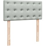  Okvir kreveta s madraca svijetlosivi 100x200 cm baršunasti | shoptok.hr