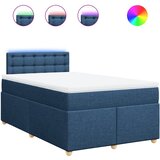  Krevet s oprugama i madracem plavi 120 x 200 cm od tkanine | shoptok.hr