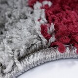 Novel preproga z visokim florom life 1501 80/250 cm tkano rdeča, bela, svetlo siva | Shoptok.si