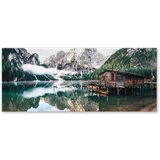 Styler Slika na steklo Tirolsko jezero, 50 x 125 cm Cene