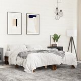 Furnova Posteljni okvir dimljeni hrast 150x200 cm inž. les in kovina, (21941487) Cene