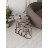 Hanah home Milas 4 set stolića (umetnuti), antik/providna (4 kom) Cene