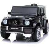 Dečiji džip Mercedes G63 crni sa mekim gumama i kožnim sedištem